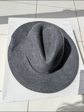 J. Crew Charcoal Wool Felt Fedora
